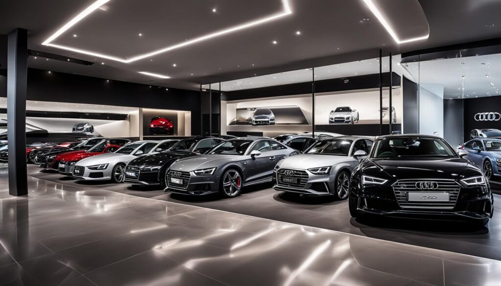 Audi car showroom in New Zealand