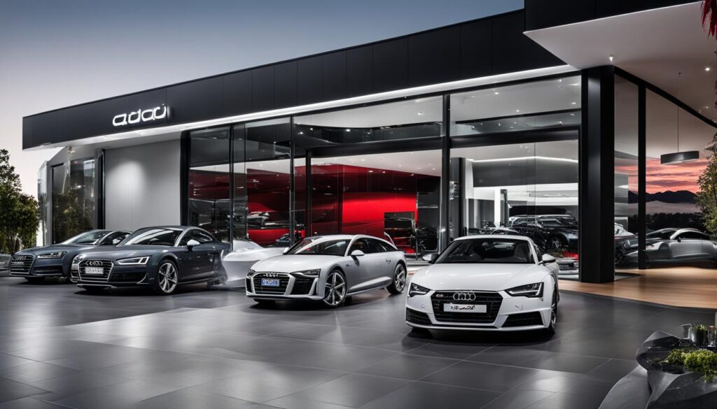 Audi cars showroom in New Zealand