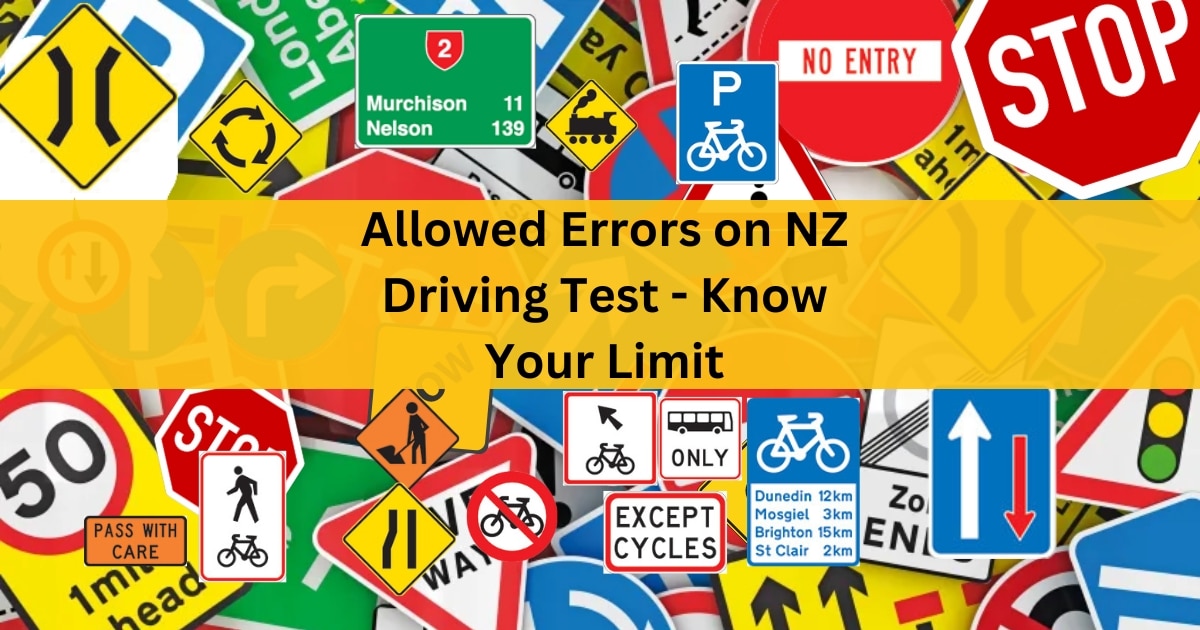 Allowed Errors on NZ Driving Test